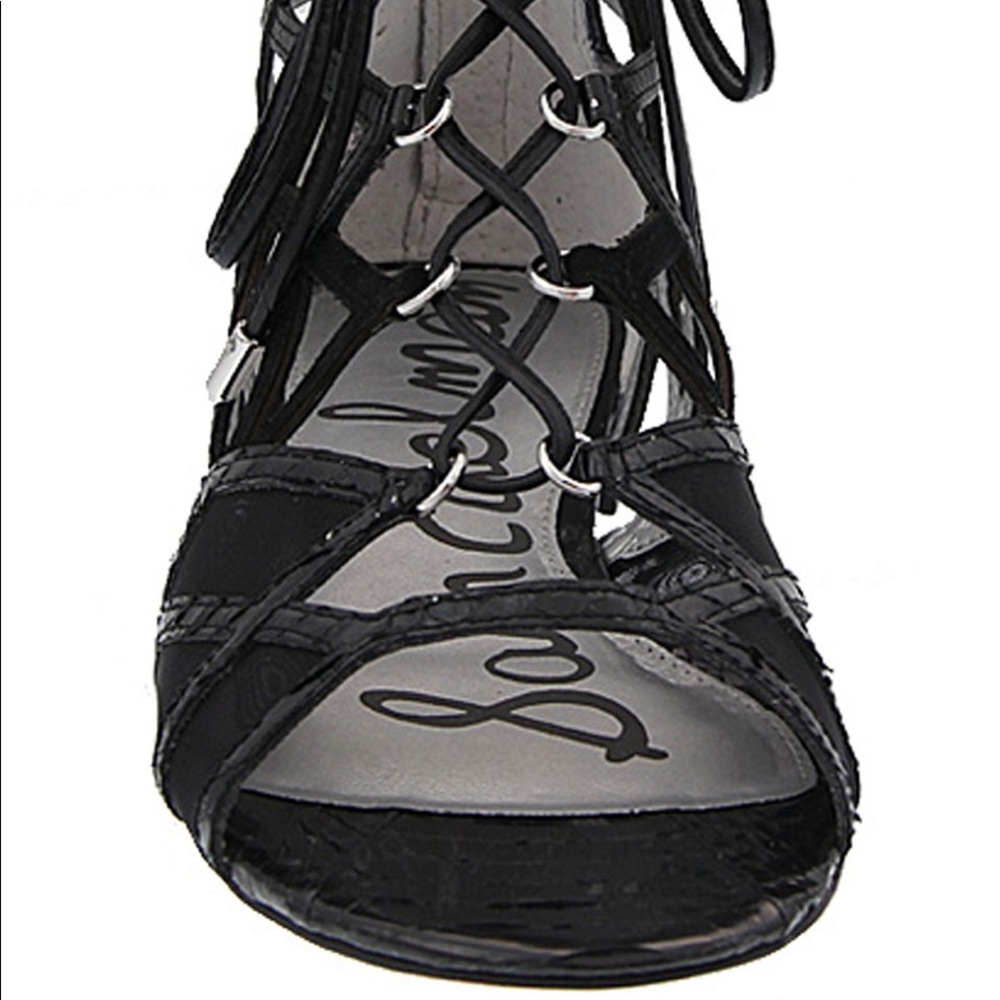 💥SALE💥Sam Edelman 'Denver' Caged Black Sandals - Picture 6 of 8