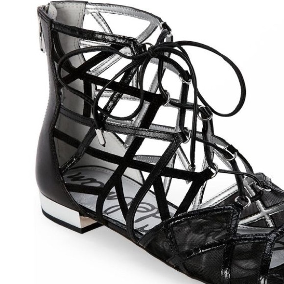 💥SALE💥Sam Edelman 'Denver' Caged Black Sandals - Picture 5 of 8