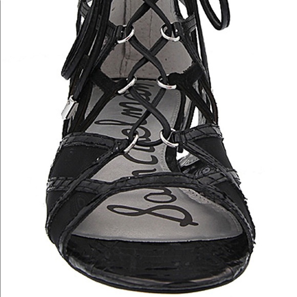 💥SALE💥Sam Edelman 'Denver' Caged Black Sandals - Picture 6 of 8