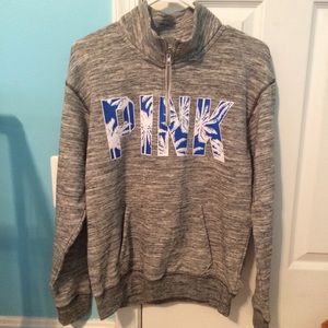 PINK half zip sweater