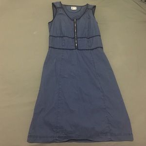 Navy Blue Converse Knee-Length Dress