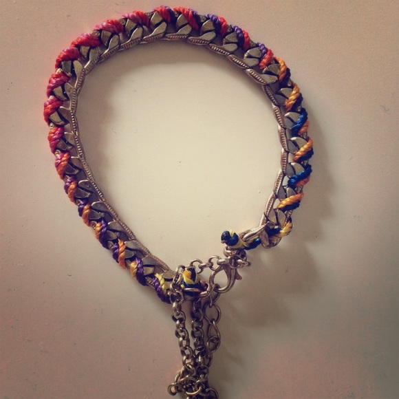 Multicolored gold bracelet