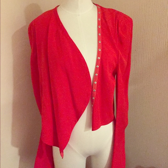 Vanessa Bruno red long sleeved jacket