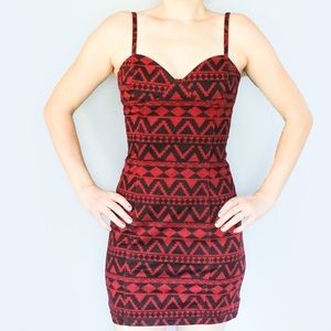 Urban Outfitters: Red Patterned Dress
