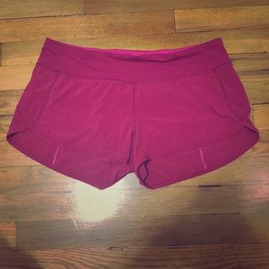 lululemon speed shorts