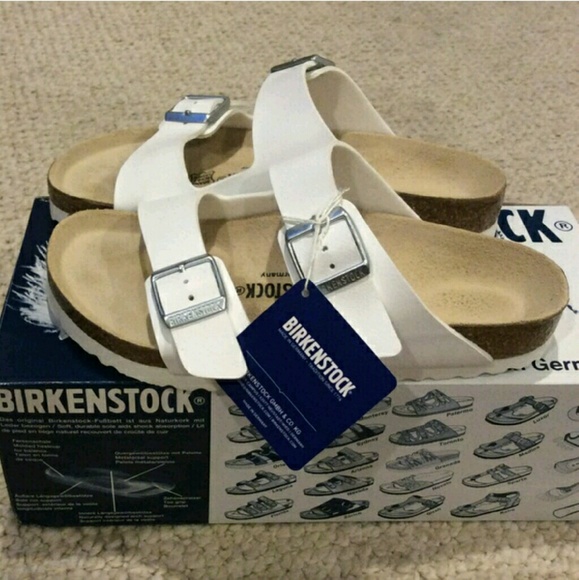 NWT white birkenstocks - Picture 2 of 2