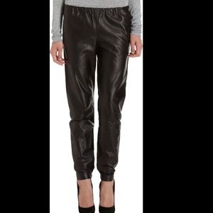 Jumpsuits | Vince Womens Leather Jogger 
