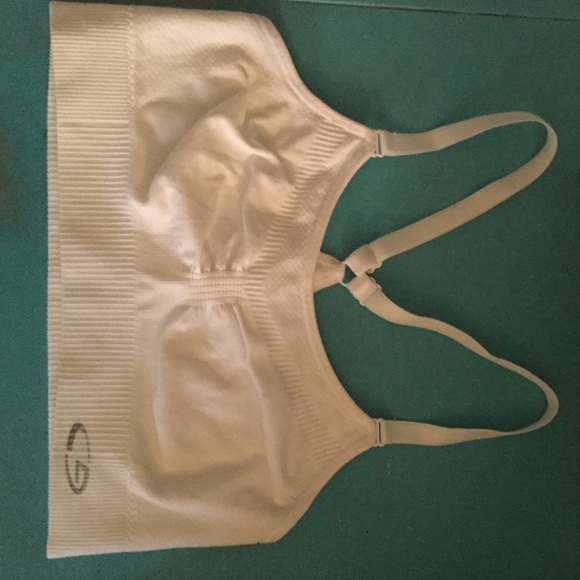 White Champion Racerback Sports Bra