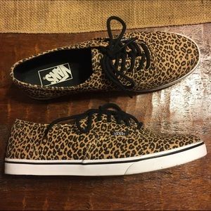 Vans Lo Pro Leopard Print Shoes