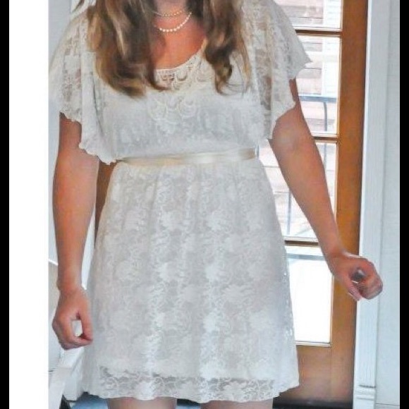 Gorgeous bohemian lace short wedding or sun  dress