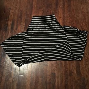 Striped maxi skirt