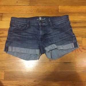7 for all mankind denim shorts