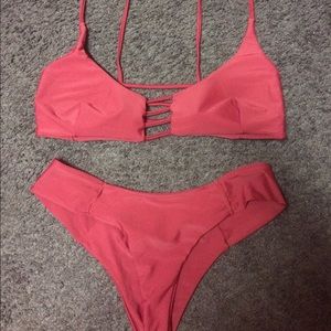 Maroon bikini set