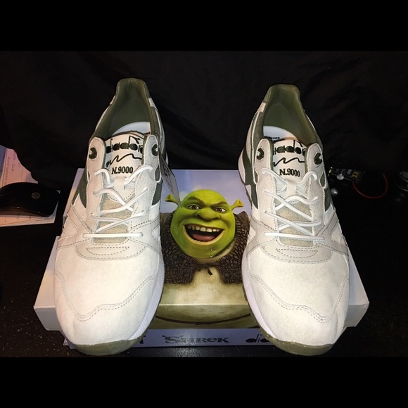 Baskets Diadora N9000 Italia Bait Shrek Taille 38.5 EU - Édition Spéciale 2019 Neuve