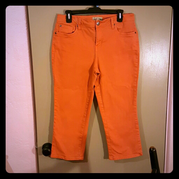 Bright orange capri