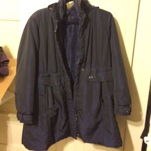 Blue Korean Parka Jacket
