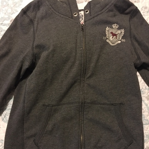 Pink zip jacket with hood