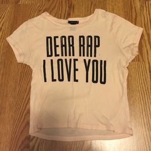 F21 Crop top in baby pink