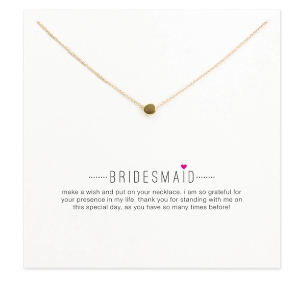 10x Bridesmaids  14k gold plated necklaces❤️💕