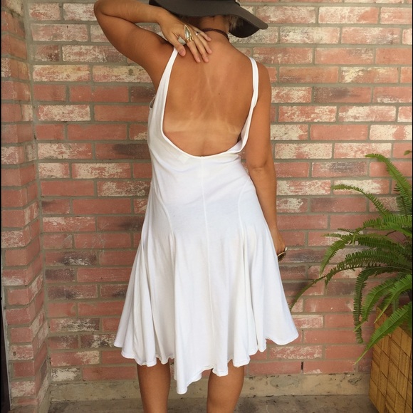 ❌SOLD❌VTG 90's Esprit flared scoop-back midi dress - Picture 2 of 4