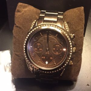 Michael Kors espresso large face watch