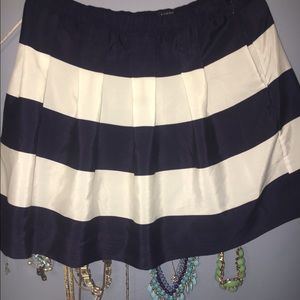 Navy & White Striped Shirt