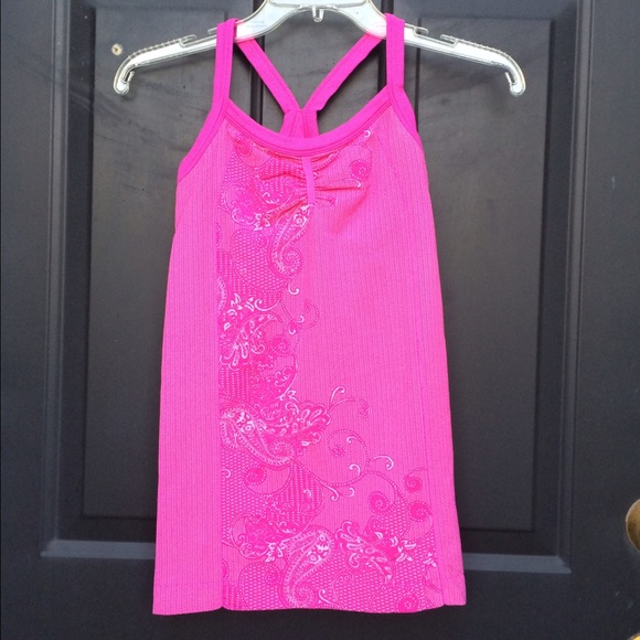 Athleta Pink Printed Sports Tank - Picture 1 of 4