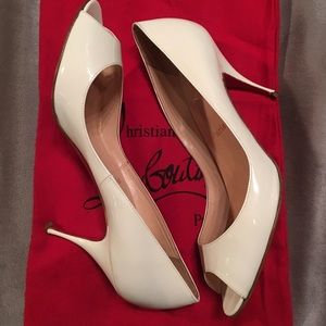 Christian Louboutin White Stilettos