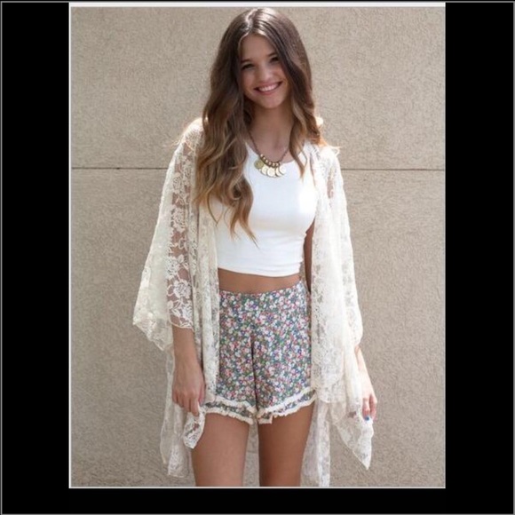 Bikini cover up kimono