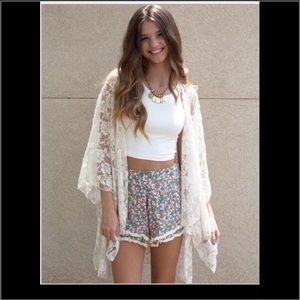 Bikini cover up kimono