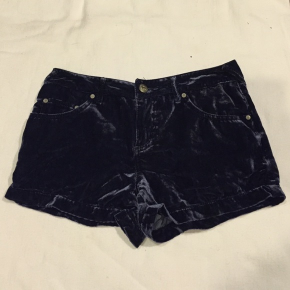 Free People Velvet Shorts