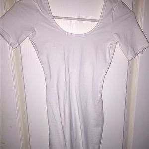 American Apparel White Crewneck Dress