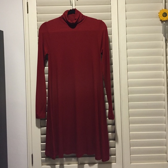 ASOS Red Turtle Neck Dress