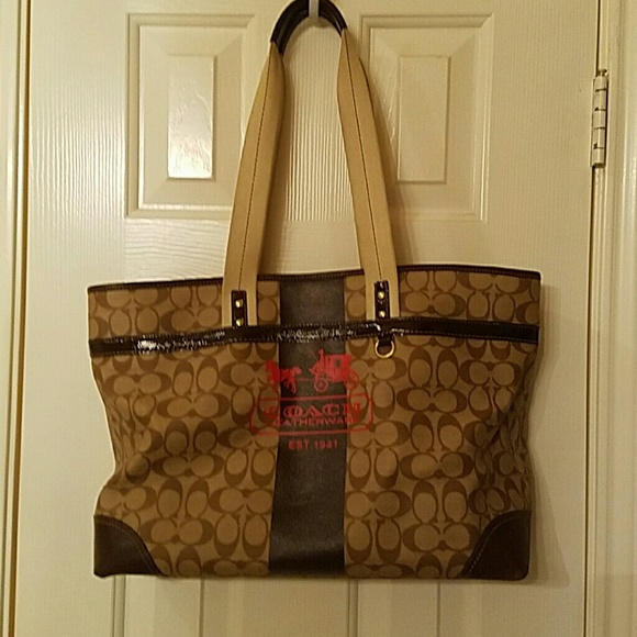 Authentic Coach diaper bag