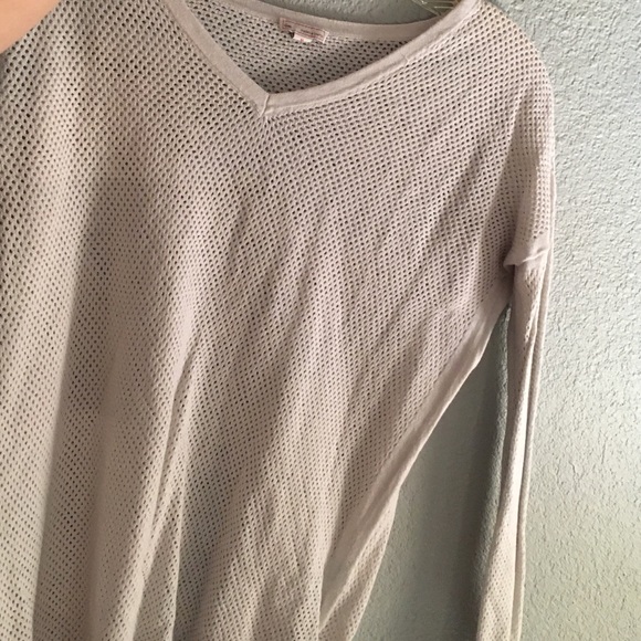 White fishnet top (GAP)