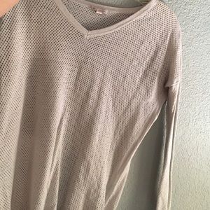 White fishnet top (GAP)