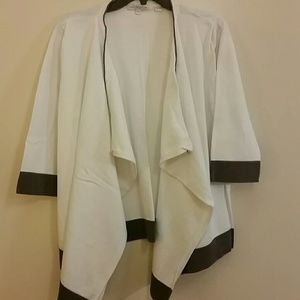 Drape front cardigan
