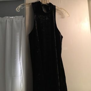 Black velvet dress