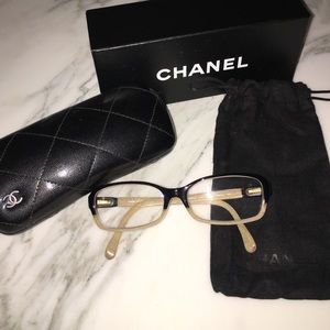 Chanel Eyeglasses. Brown/Bone. CH3181 c1196