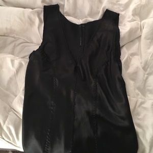 Black silky top