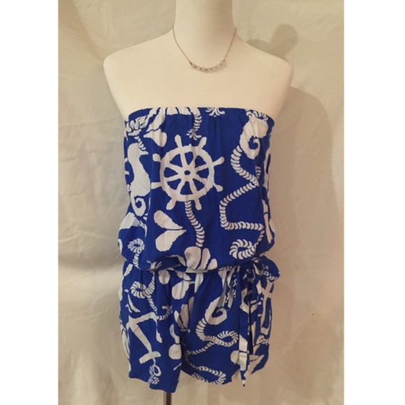 Blue Anchor Lilly Pulitzer Romper