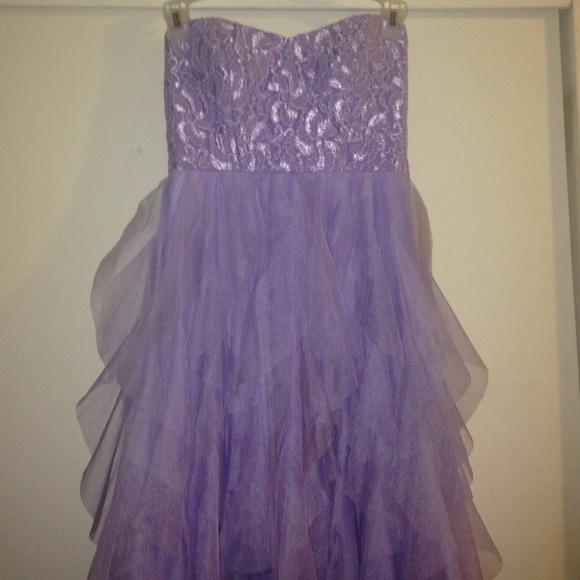 Teeze Me High-Low Purple Dress
