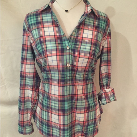 Vineyard Vines Plaid Popover