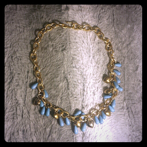 Necklace: Gold and Turquoise