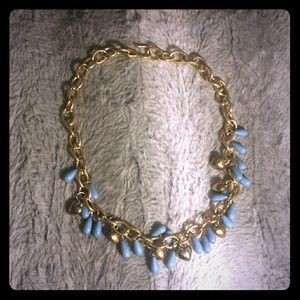 Necklace: Gold and Turquoise