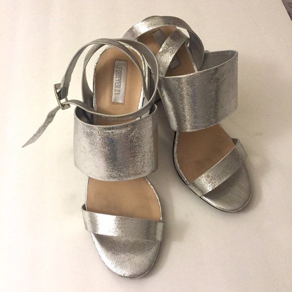 Forever 21 silver heels
