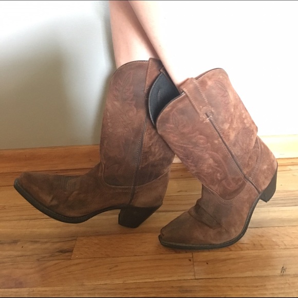 Cowboy Boots 8.5 brown leather great condition!