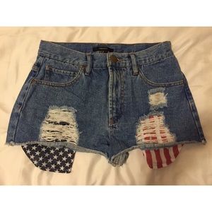 American flag shorts