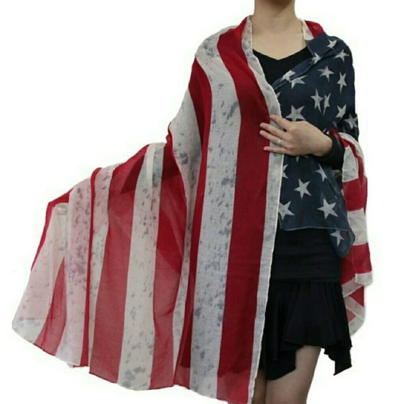 American flag scarf