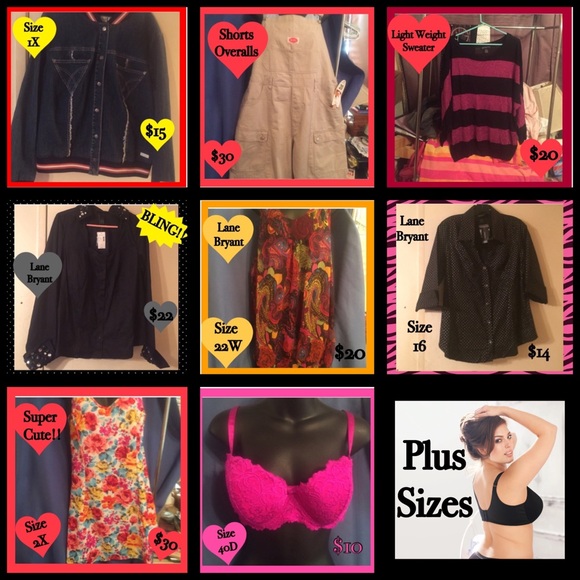 An Overview Of The PLUS SIZE Items I Offer. - Picture 2 of 4